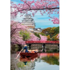 Puzzle HQC da 1000 pezzi del Castello di Himeji in primavera - Clementoni immagine 2