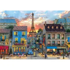 Puzzle HQC da 1000 pezzi delle strade di Parigi - Clementoni immagine 2