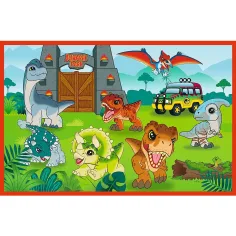 Puzzle Jurassic World piccoli dinosauri 2x24 pezzi - Trefl immagine 2