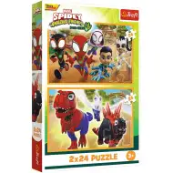 Puzzle Spidey e i dinosauri 2x24 pezzi - Trefl