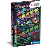 Puzzle Supercolor 104 pezzi Cars Splendenti - Clementoni