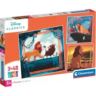 Puzzle Supercolor 3x48 pezzi Il Re Leone - Clementoni