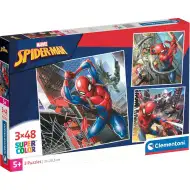 Puzzle Supercolor Spider-Man 3x48 pezzi - Clementoni