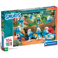 Puzzle Supercolor da 104 pezzi - I Puffi nel bosco - Clementoni