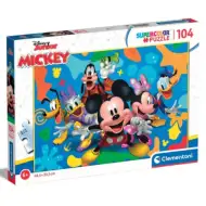 Puzzle Supercolor da 104 pezzi di Mickey Mouse e i suoi amici - Clementoni