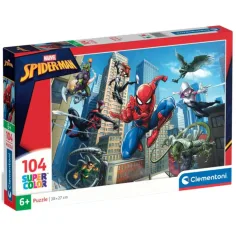 Puzzle Uomo Ragno Super Color da 104 pezzi - Clementoni