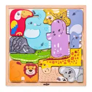 Puzzle a forma di albero con animali - Woodyland