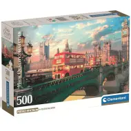 Puzzle compatto HQC da 500 pezzi - Tramonto sul ponte di Westminster - Clementoni