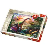 Puzzle da 100 pezzi "Terra dei dinosauri" - Trefl