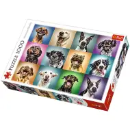 Puzzle da 1000 pezzi - Ritratti di cani divertenti - Trefl