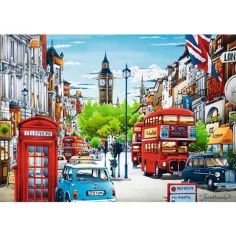 Puzzle da 1000 pezzi "Londoni utca" - Trefl immagine 2