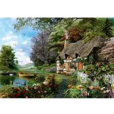 Puzzle da 1000 pezzi con casetta nel bosco immagine 2