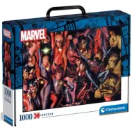Puzzle da 1000 pezzi con supereroi Marvel in valigetta - Clementoni