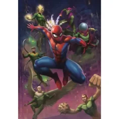 Puzzle da 1000 pezzi di Spider-Man e i suoi temibili nemici HQC - Clementoni immagine 2