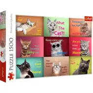 Puzzle da 1500 pezzi con gatti divertenti - Trefl