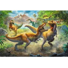 Puzzle da 160 pezzi - Tirannosauri combattenti - Trefl immagine 2