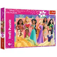 Puzzle da 160 pezzi con immagine di gruppo delle principesse Disney - Trefl
