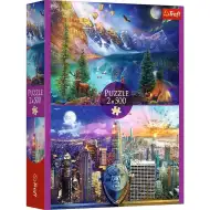 Puzzle da 2x500 pezzi "American Boulevard" - Trefl