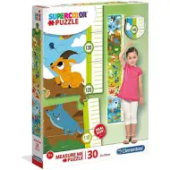 Puzzle da 30 pezzi con metro da parete di simpatici animaletti - Clementoni