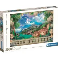 Puzzle da 300 pezzi HQC con terrazza idilliaca vista lago - Clementoni