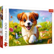 Puzzle da 500 pezzi "Cucciolo felice" - Trefl