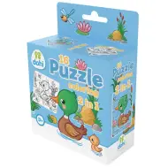Puzzle da colorare 2 in 1 da 16 pezzi - Anatra