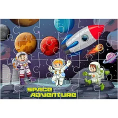 Puzzle dello spazio 24 pezzi e tre poster da colorare immagine 2
