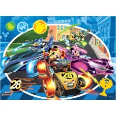 Puzzle e libro da colorare 2 in 1 di Topolino, 24 pezzi, 50x35 cm - Lisciani immagine 3