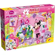Puzzle e libro da colorare Minnie Mouse 2 in 1, 60 pezzi, 50x35 cm - Lisciani