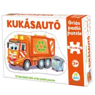 Puzzle gigante da pavimento con camion della spazzatura da 12 pezzi