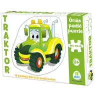 Puzzle gigante da pavimento con trattore, 12 pezzi