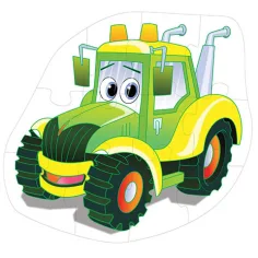 Puzzle gigante da pavimento con trattore, 12 pezzi immagine 2