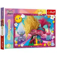Puzzle glitterato da 100 pezzi Trolls - Trefl