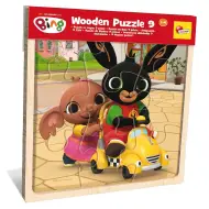 Puzzle in legno con cornice da 9 pezzi Bing e amici - Lisciani