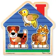 Puzzle in legno con pomelli - Melissa &amp; Doug