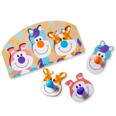 Puzzle in legno con pomelli grandi Fattoria - Melissa & Doug immagine 2
