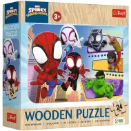 Puzzle in legno da 24 pezzi di Spidey e i suoi fantastici amici - Trefl