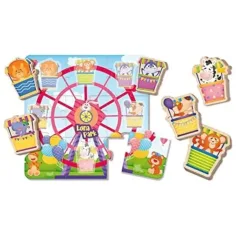 Puzzle in legno per bambini Montessori - Parco divertimenti immagine 2