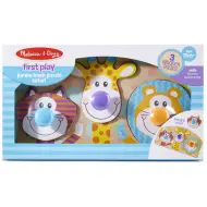 Puzzle in legno safari con manopole - Melissa &amp; Doug