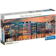 Puzzle panoramico 1000 pezzi "Luminosa Amsterdam HQC" - Clementoni