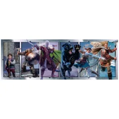 Puzzle panoramico da 1000 pezzi Dungeons & Dragons con poster - Clementoni immagine 2