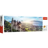 Puzzle panoramico da 1000 pezzi del Castello di Menthon, Francia - Trefl