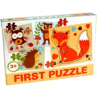 Puzzle per bambini con animali della foresta - D-Toys