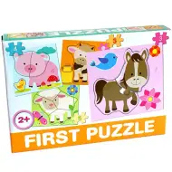 Puzzle per bambini con animali domestici - D-Toys