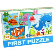 Puzzle per bambini con animali marini - D-Toys