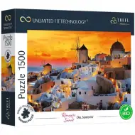 Puzzle romantico tramonto, Oia, Santorini 1500 pezzi - Trefl