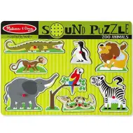 Puzzle sonoro in legno con animali dello zoo - Melissa &amp; Doug