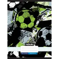 Quaderno a quadretti rilegato con copertina a pallone da calcio, formato A4, modello 87-32