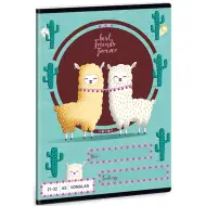 Quaderno a righe Best Friends Lama 32 pagine formato A/5 21-32