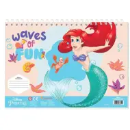 Quaderno creativo da colorare con principesse Disney magiche con adesivi e stencil in diverse varianti.